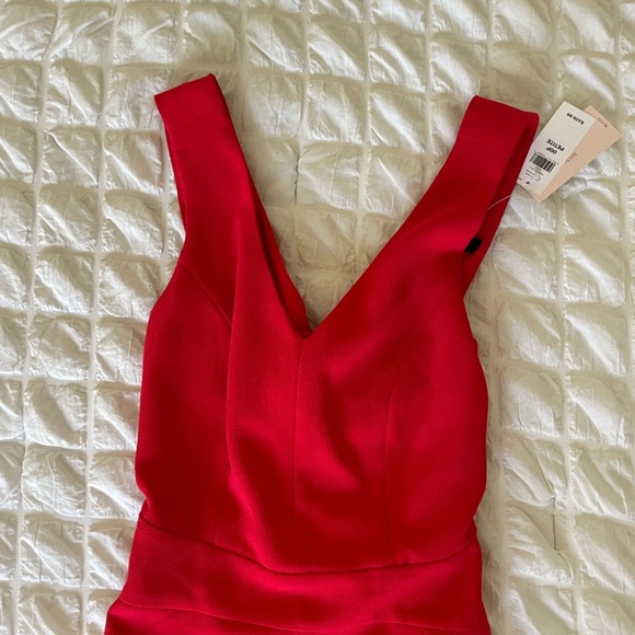 Banana Republic Vibrant Red Criss Cross Back Dress - Picture 2 of 7